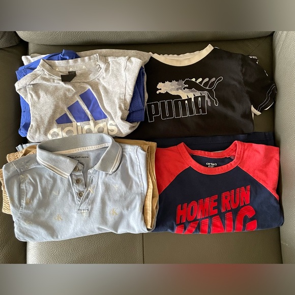 Puma Black & White Kids Logo shorts shirt Set - Picture 10 of 10